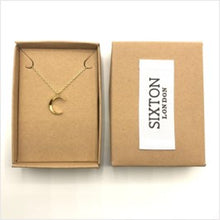 Load image into Gallery viewer, Celestial crescent moon necklace
