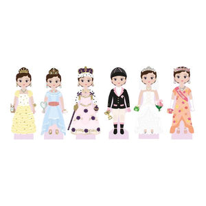 Wooden magnetic dress up doll - Charlotte