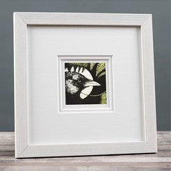 Rook small framed print