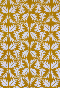 Patterned paper dandelion - turmeric