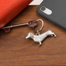 Load image into Gallery viewer, Dachshund keyring
