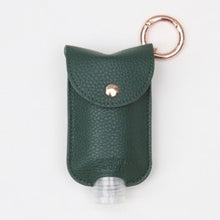 Load image into Gallery viewer, Hand gel holder - dark green (inc. refillable small bottle)
