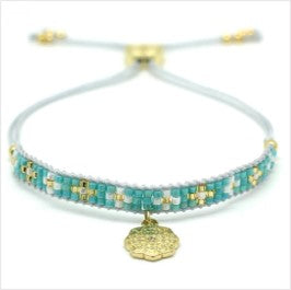 Desire turquoise beaded friendship bracelet