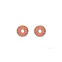 Load image into Gallery viewer, Donut enamel earrings
