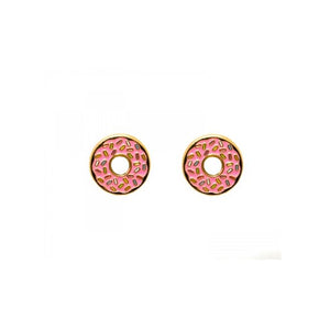 Donut enamel earrings
