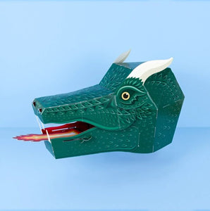 Make your own fire-breathing dragon mask