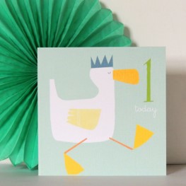 Age one duckling card