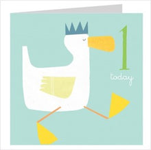 Load image into Gallery viewer, Age one duckling card
