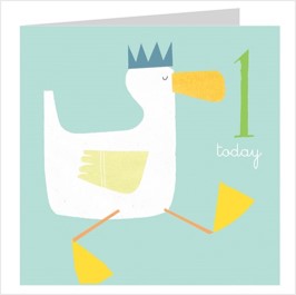 Age one duckling card