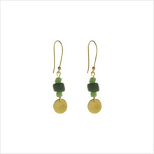 Load image into Gallery viewer, Earth trio earrings - green
