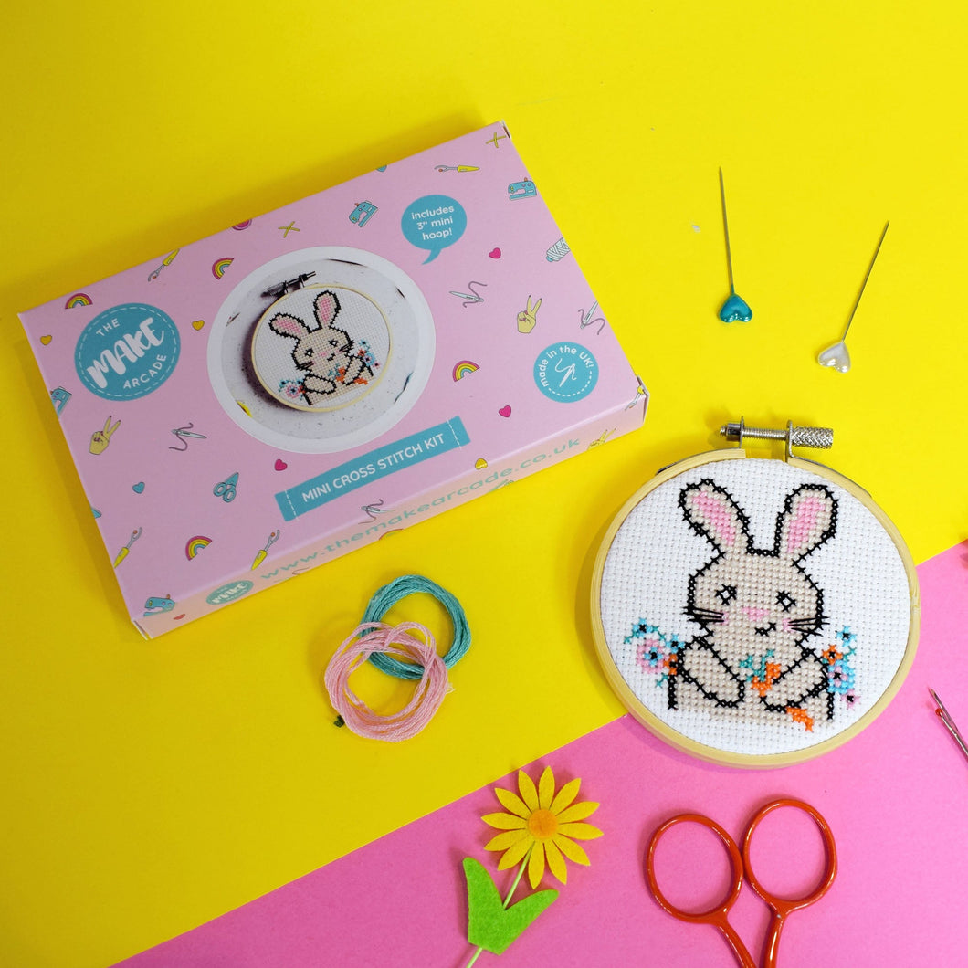 Mini cross stitch kit - Easter chick/bunny