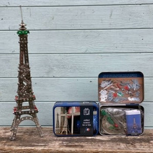 Eiffel Tower in a tin