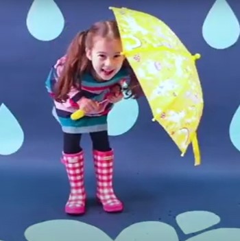 Colour changing umbrella - rainbow fairy