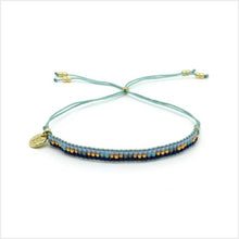Load image into Gallery viewer, Fancy blue beaded friendship bracelet
