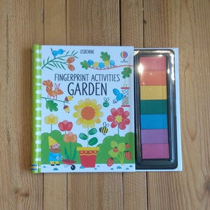 Garden fingerprint activity book