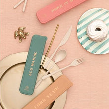 Load image into Gallery viewer, Flatware set - various sayings
