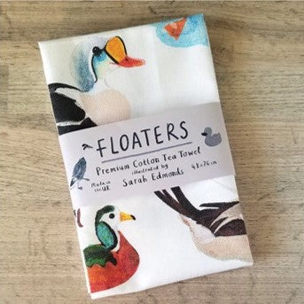 Floaters tea towel