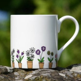 Flower pots mug