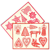 Load image into Gallery viewer, 18 folk art Christmas decorations
