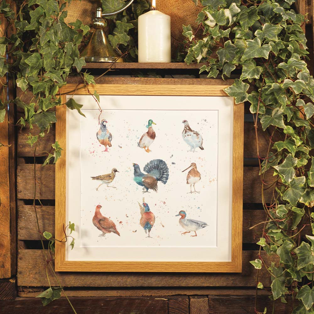 The British Collection:  game birds framed print