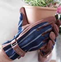 Load image into Gallery viewer, Striped gardening gloves
