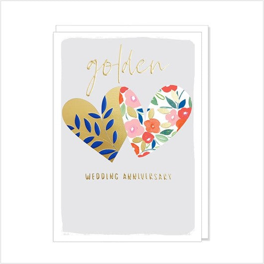 Golden wedding anniversary card