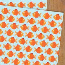 Load image into Gallery viewer, Goldfish wrapping paper
