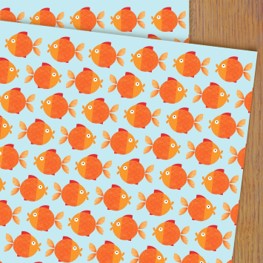 Goldfish wrapping paper