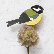 Load image into Gallery viewer, Great tit brooch
