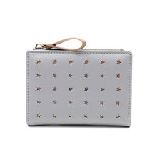 Load image into Gallery viewer, Compact purse with rose gold stars - pink
