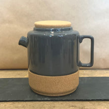Load image into Gallery viewer, A stylish dark grey teapot made from pottery and cork would make a stylish gift for any tea lover!
