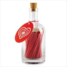 Load image into Gallery viewer, Red heart match bottle
