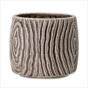 Hena stoneware flowerpot - grey