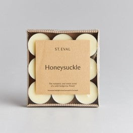 Honeysuckle scented tin candle