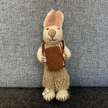 Load image into Gallery viewer, White bunny with ochre trousers
