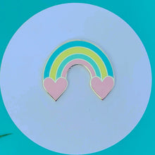 Load image into Gallery viewer, Pastel rainbow enamel pin
