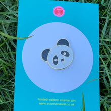 Load image into Gallery viewer, Panda enamel pin
