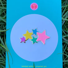 Load image into Gallery viewer, Stars enamel pin
