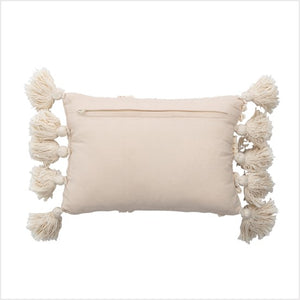 Inas cushion with tassles - nature