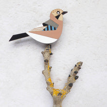 Load image into Gallery viewer, Long tailed tit brooch
