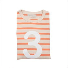 Load image into Gallery viewer, No 3 T-shirt - peaches &amp; cream breton
