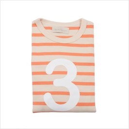 No 3 T-shirt - peaches & cream breton