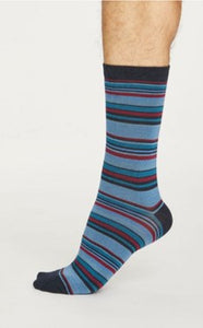 Kennet stripe socks - navy