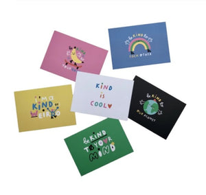 Pack of 6 kindness postcards