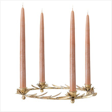 Load image into Gallery viewer, Leonetta advent candle holder - brass
