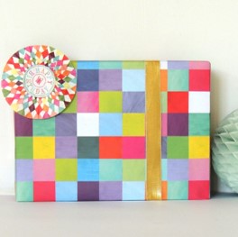 Little squares wrapping paper