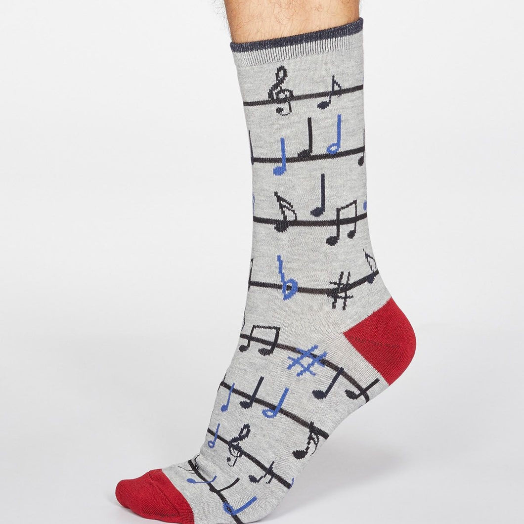 Luis musical note socks
