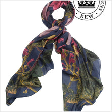 Load image into Gallery viewer, Kew magnolia - blue - scarf
