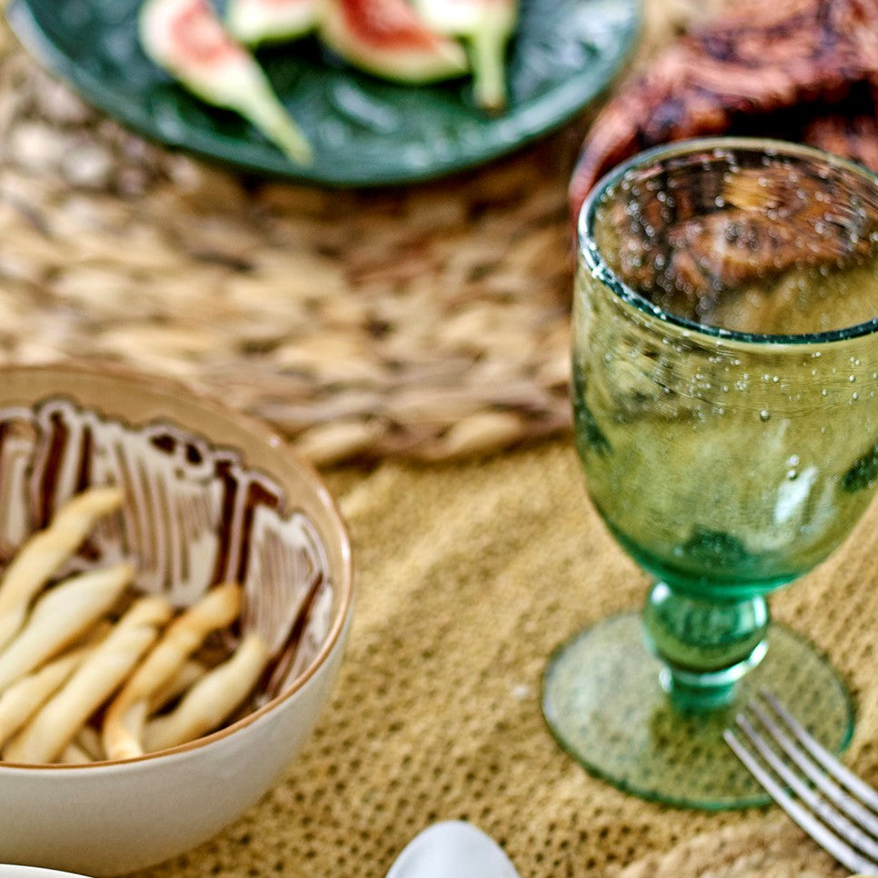 Manela wine glass - green