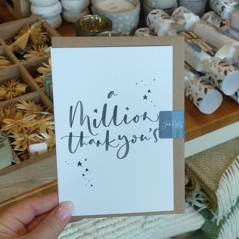 A million thank you's card